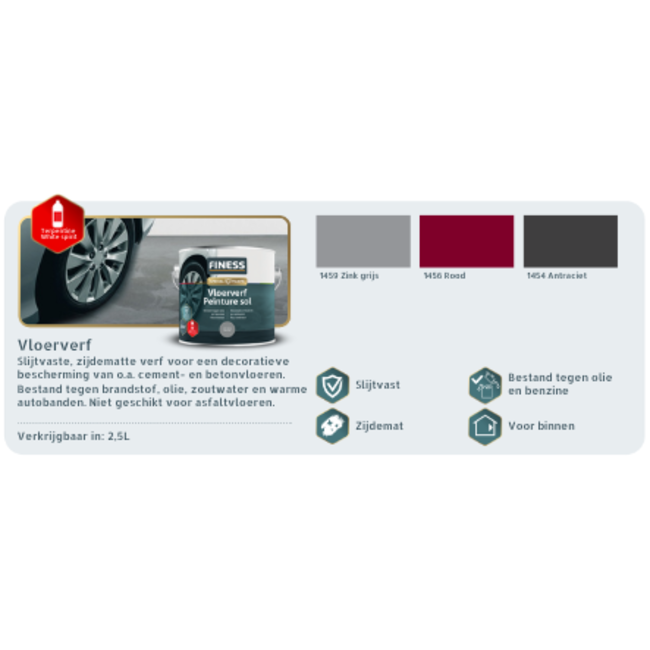 Finess Vloerverf 2,5 liter