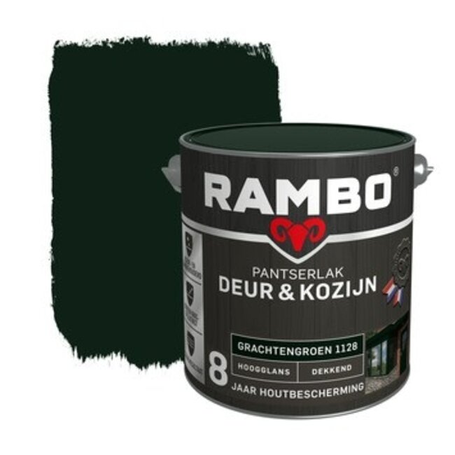 Rambo Pantserlak Deur & Kozijn Hoogglans Grachtengroen 1128 2,5 liter