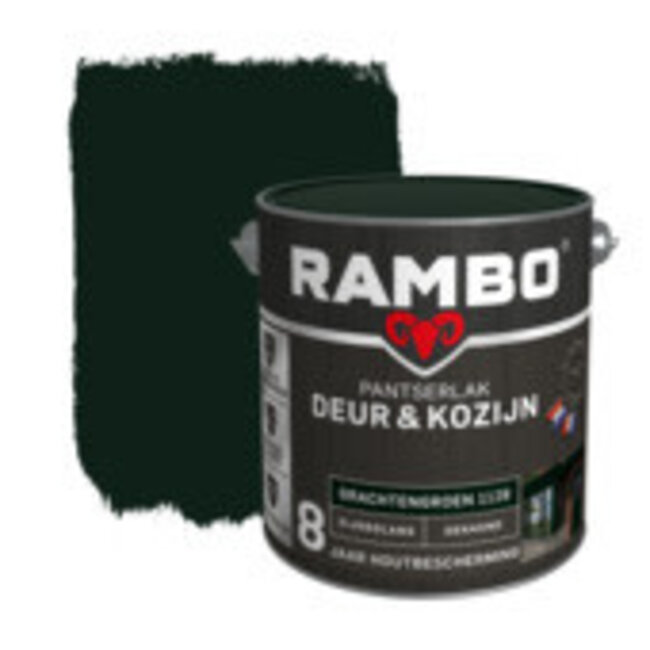 Rambo Pantserlak Deur & Kozijn Zijdeglans Grachtengroen 1128 2,5 liter