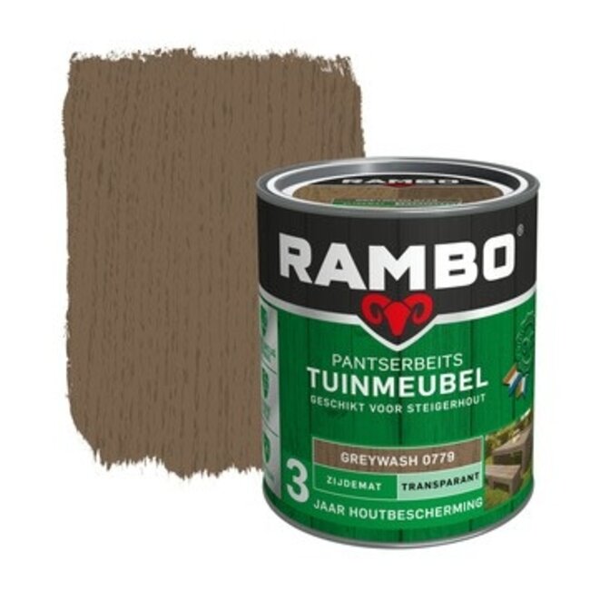 Rambo Pantserbeits Tuinmeubel Greywash 0779 750 ml