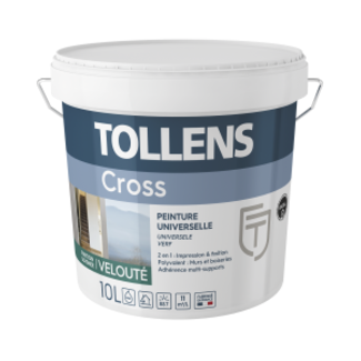 Tollens Cross 2in1 Zijdemat 10 liter Wit en Lichte Kleuren