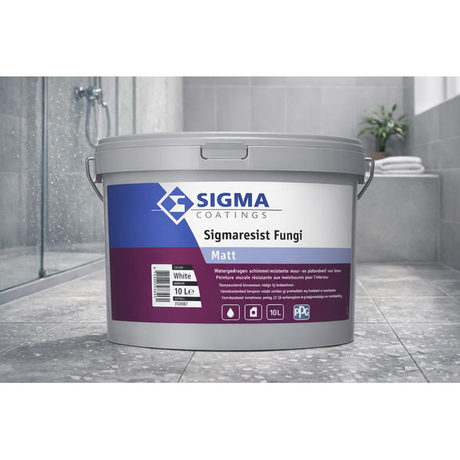 Sigma Sigmaresist Fungi Matt Wit en Lichte Kleuren 10 liter