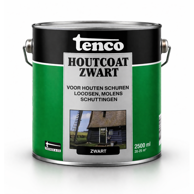 Tenco Houtcoat Zwart
