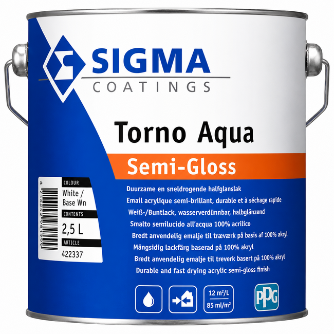 Sigma Torno Aqua Semi-Gloss 2,5 liter
