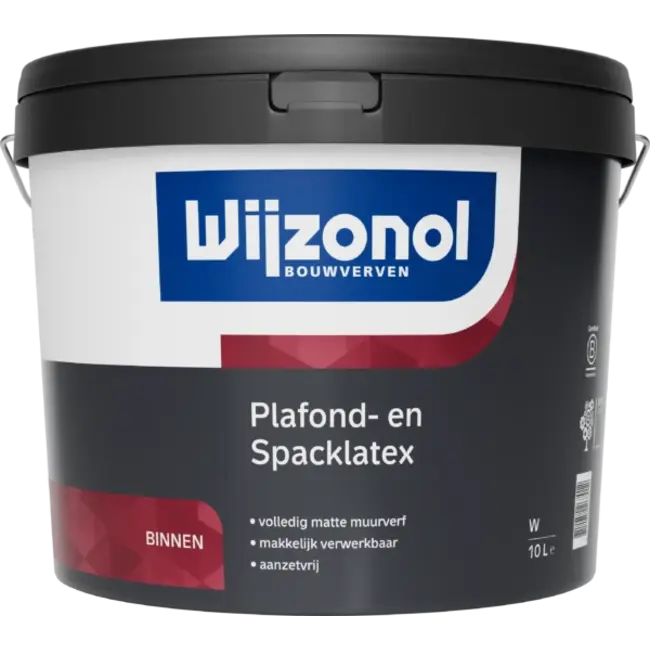 Wijzonol Plafond- en Spacklatex 10 liter Wit en Lichte Kleuren