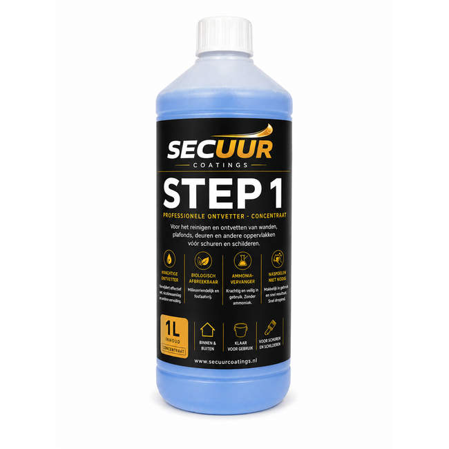 Secuur Coatings Step 1 Concentraat Allesreiniger & Ontvetter 1 liter