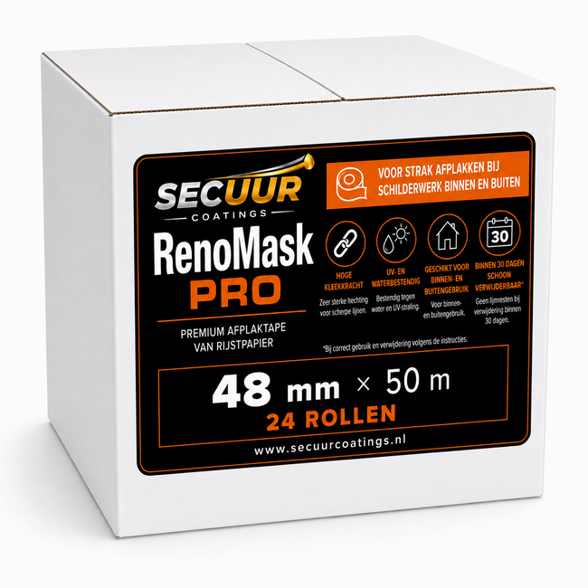 Secuur Coatings RenoMask Pro Afplaktape – Per Doos