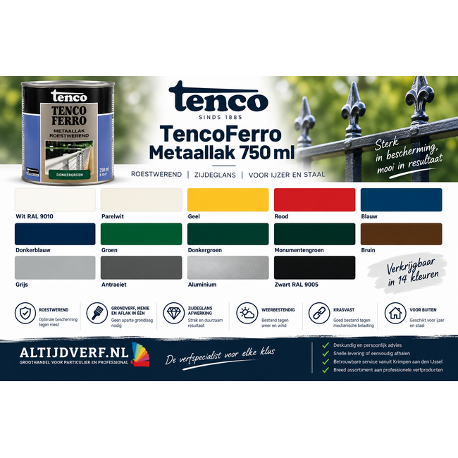 Tenco TencoFerro Metaallak 750 ml Alle Kleuren