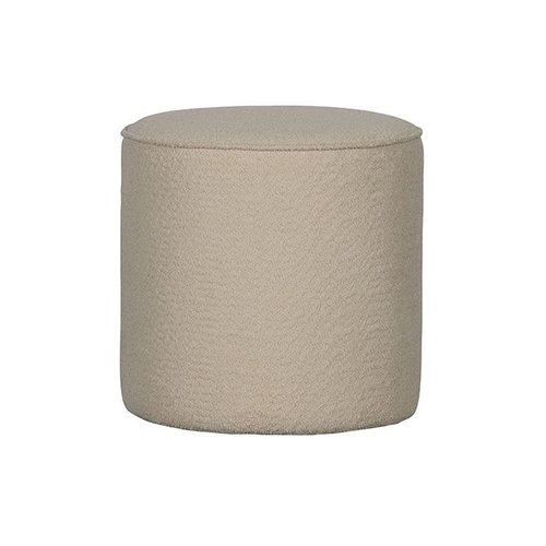 Woood Poef Sara hoog boucle creme Woood Poef Sara hoog boucle creme