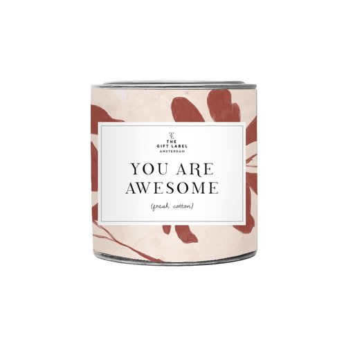 The gift label Kaars in blik The gift label Kaars in blik
