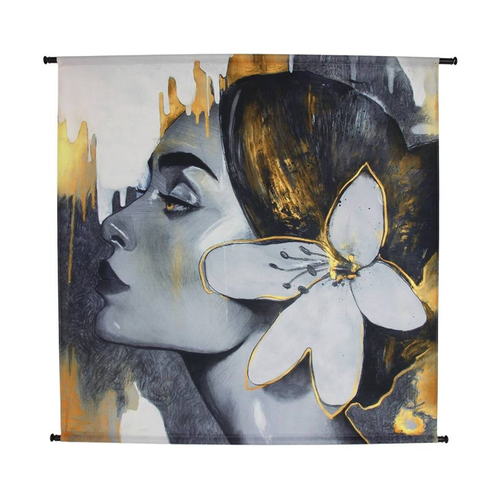 Wandkleed Woman Flower Wandkleed Woman Flower