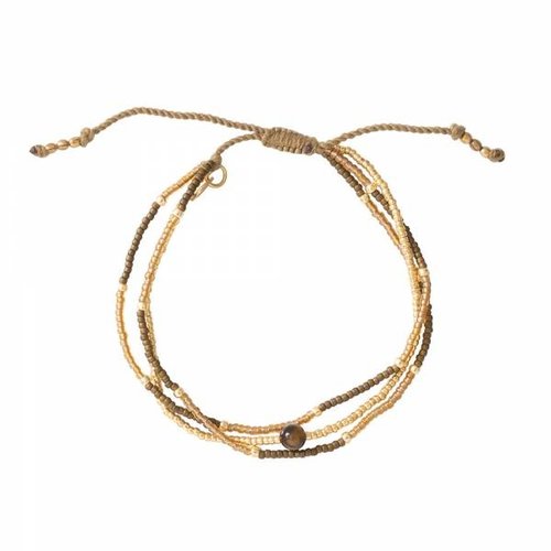 A beautiful story Bracelet Party Tiger Eye Gold A beautiful story Bracelet Party Tiger Eye Gold