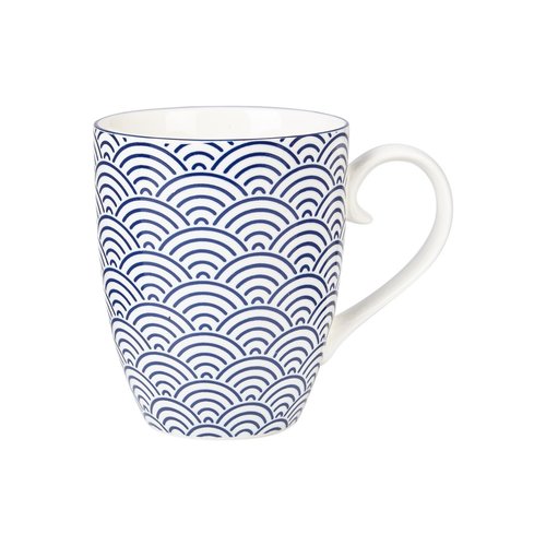 Tokyo Design studio Nippon blue mug wave Tokyo Design studio Nippon blue mug wave