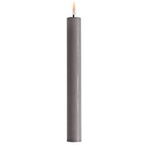DELUXE Homeart Led Dinner candle Grey 24cm 2 stuks DELUXE Homeart Led Dinner candle Grey 24cm 2 stuks