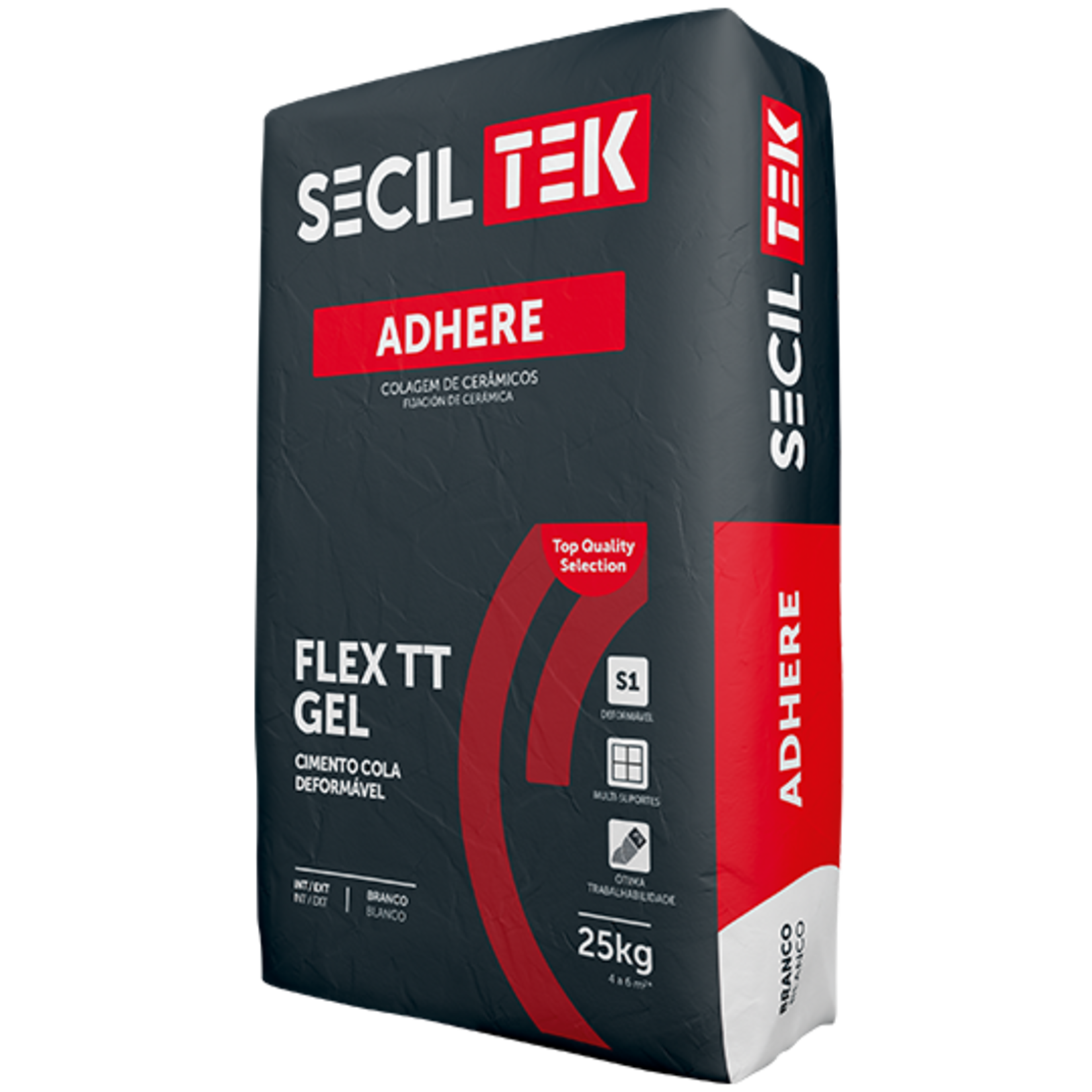 SECILTEK Tegellijm Adhere Flex TT GEL 25kg  vloer & wand - C2 TE - S1