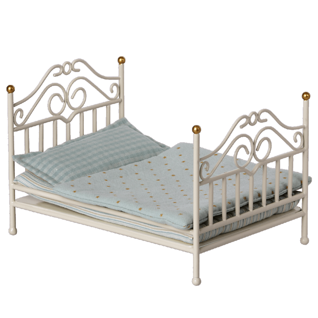 Maileg Vintage bed, Micro - Off white