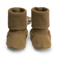 Gray Label Baby Ribbed Booties Peanut