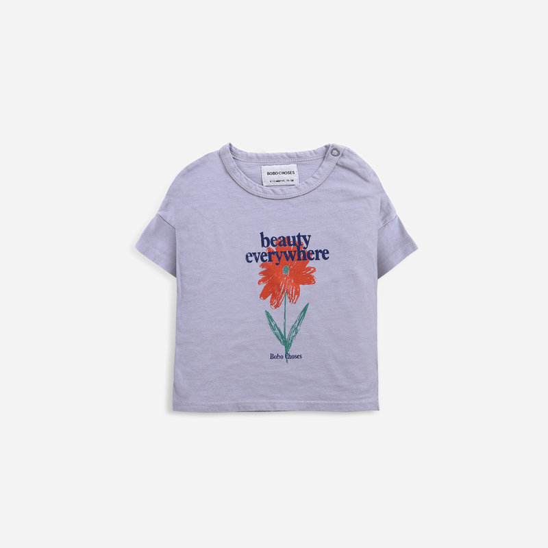 Bobo Choses Petunia Short Sleeve T-Shirt Lavender