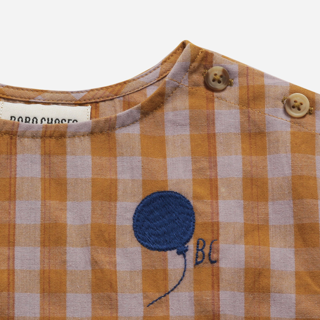 Bobo Choses Vichy Woven Shirt Lavender