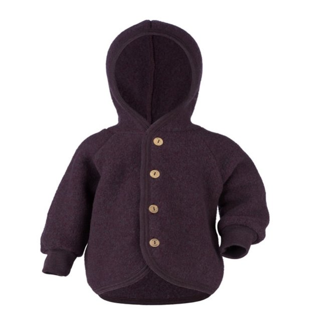 Hooded Jacket Purple Melange