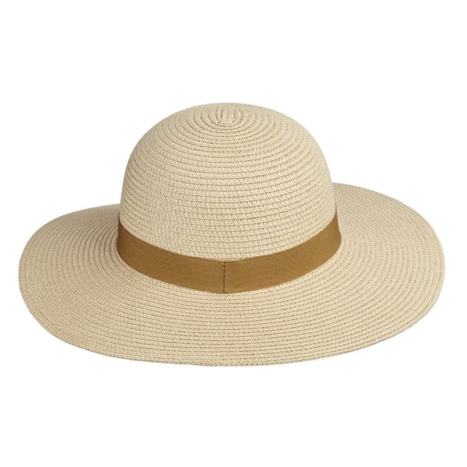 Elle Capri Boater Hat - Nature / Golden Caramel Mix