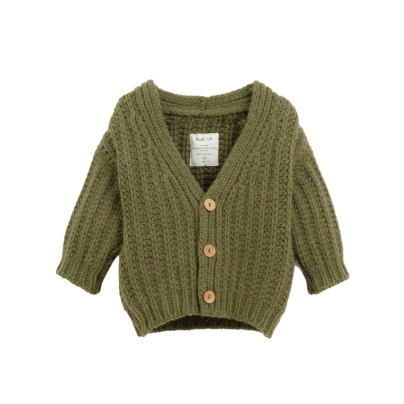 Play Up Knitted Jacket - Pea