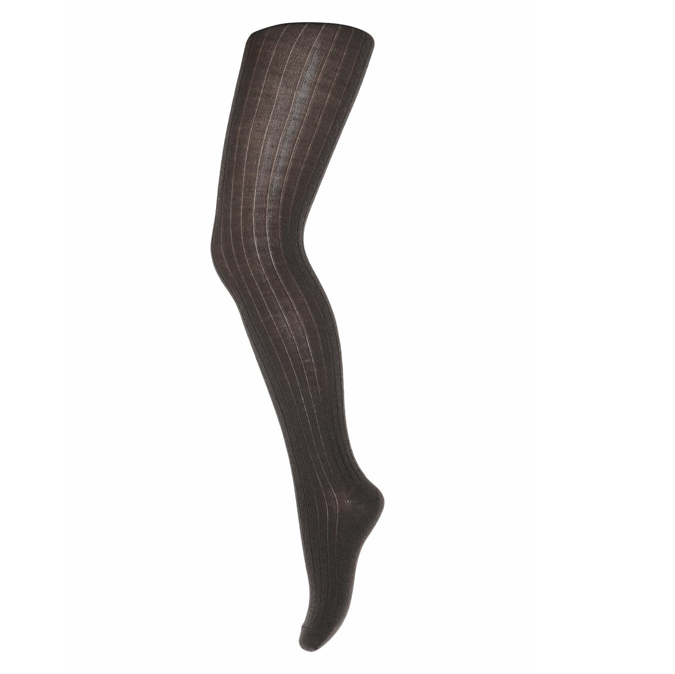 Cotton Rib Tights Dark Brown Mase Conceptstore