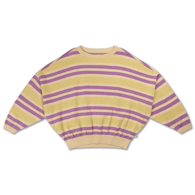 Knit Slouchy Sweater - Stripe