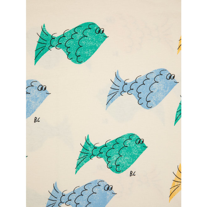 Multicolor Fish All Over T-shirt