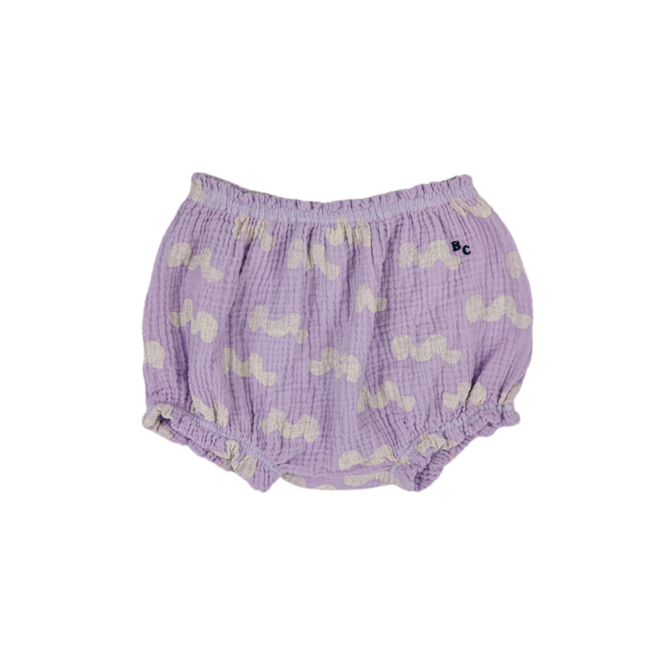 Waves All Over Woven Ruffle Bloomer