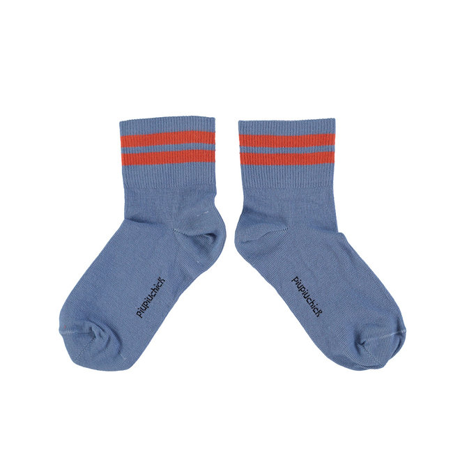 Socks - Orange Stripes Blue