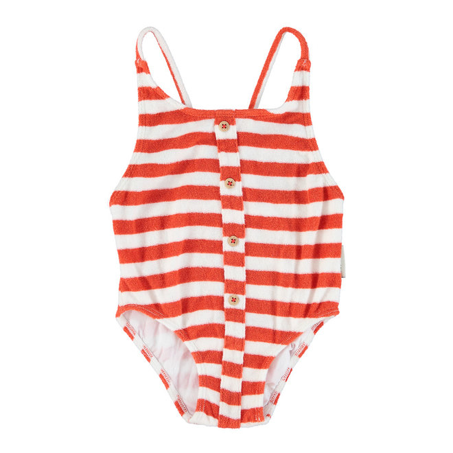 Striped Swimsuit - Red Stripes