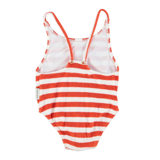 Striped Swimsuit - Red Stripes