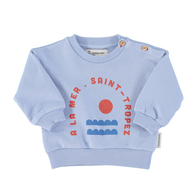 Unisex Sweatshirt - Sea Print Blue