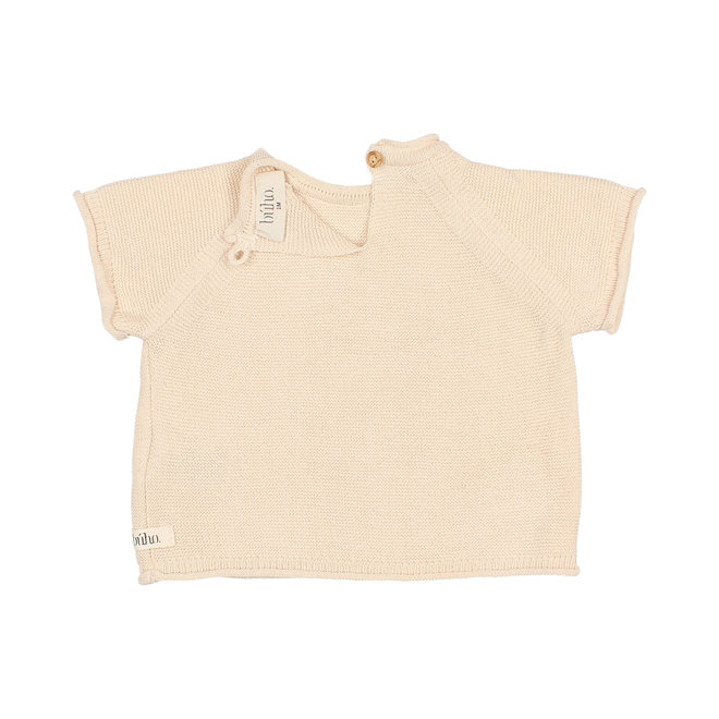 Knitted T-Shirt - Sand