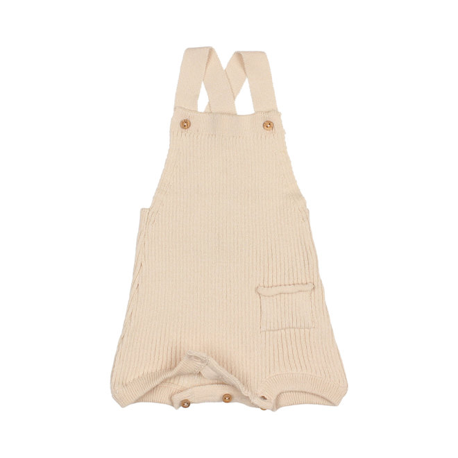 Rib Knit Romper - Sand