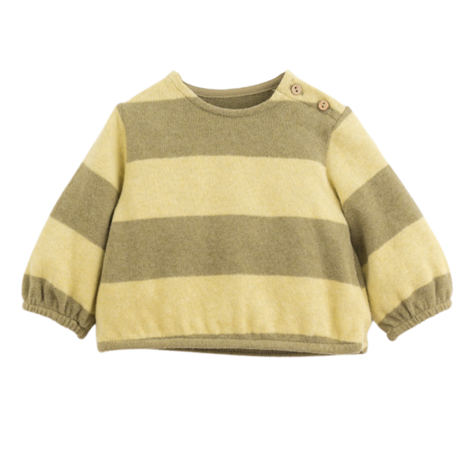 Striped Jersey Sweater - Bergamot