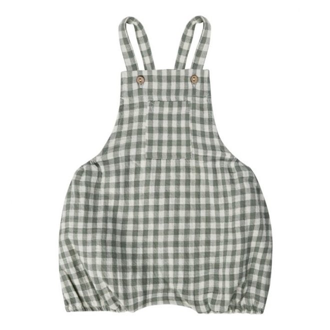 Hayes Romper - Sea Green Gingham