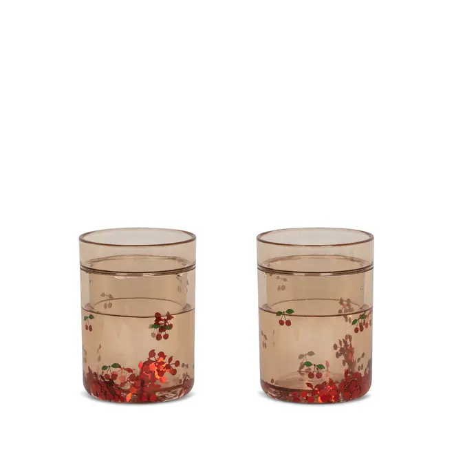 2 Pack Glitter Cups - Cherry