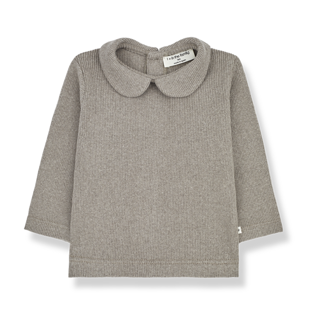 Angelica Collar Blouse - Taupe