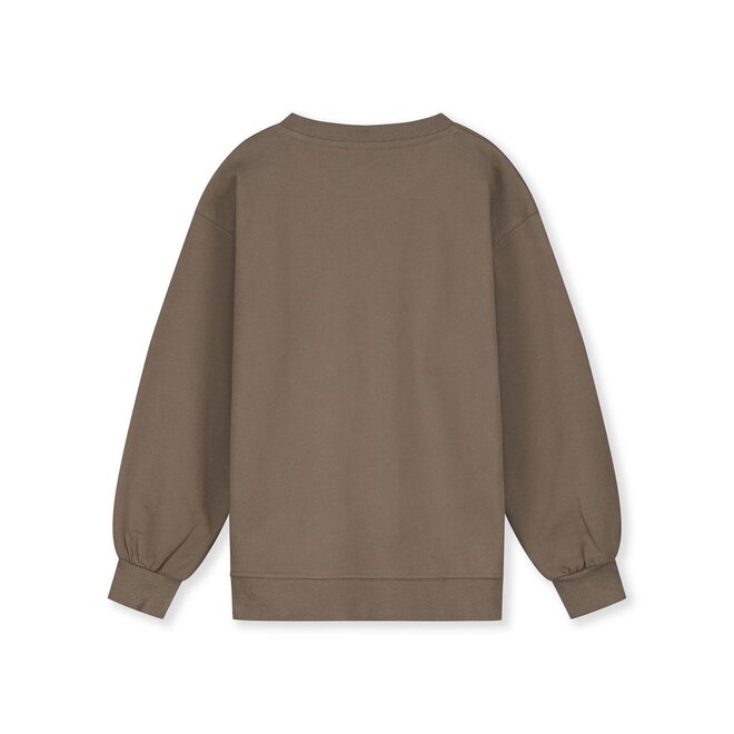 Dropped Shoulder Sweater - Brownie