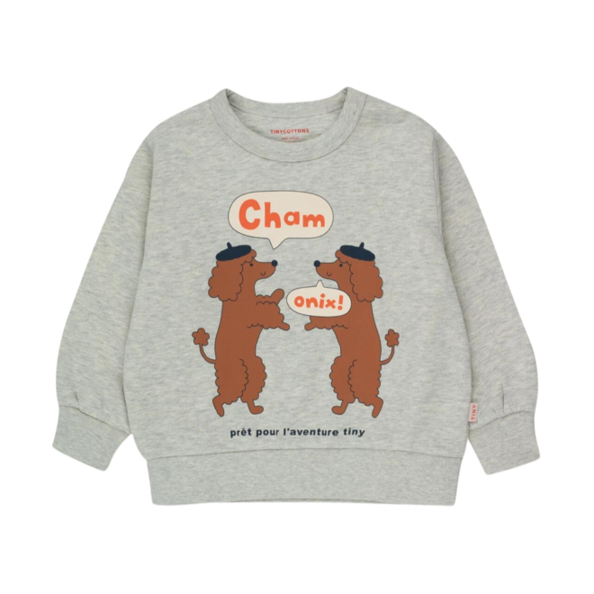 Chamonix Poodles Sweatshirt - Light Grey Heather