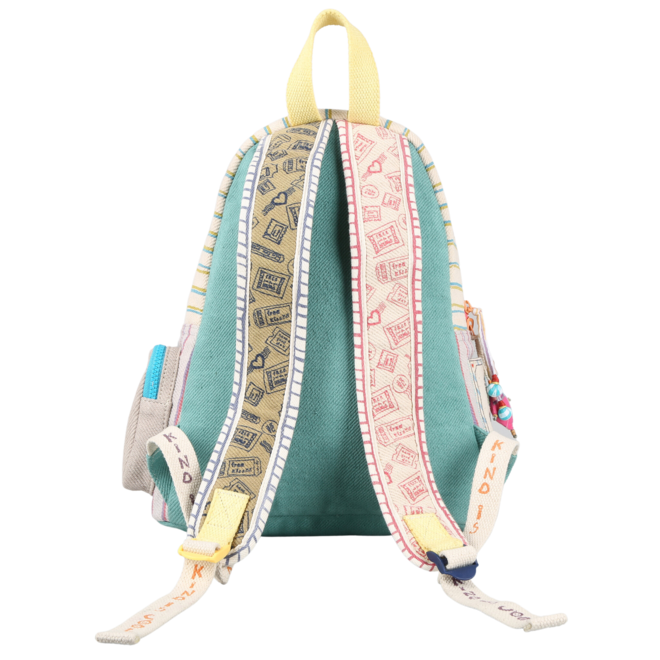 Backpack - Green & Red Stripes