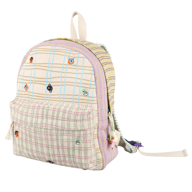 Backpack - Pink Green Checks