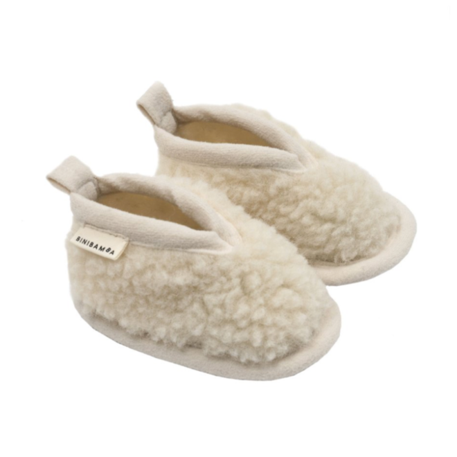 Sheepskin Booties Milk