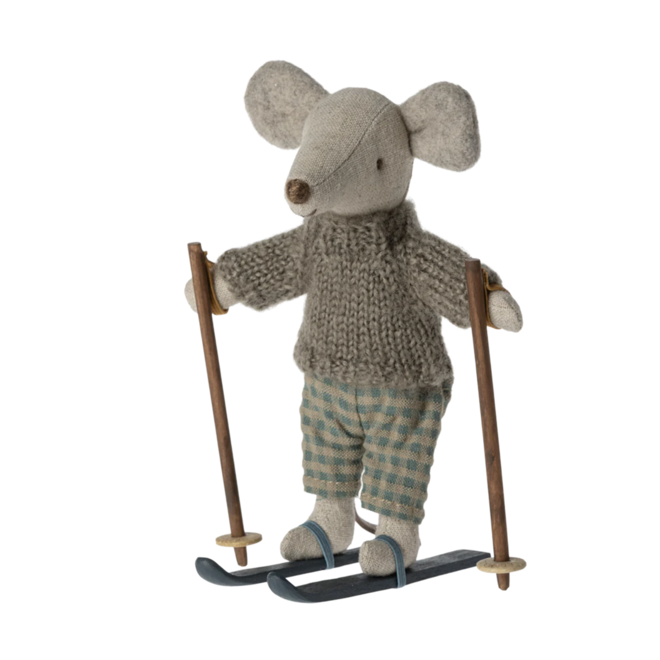 Winter mouse with ski set - Big brother