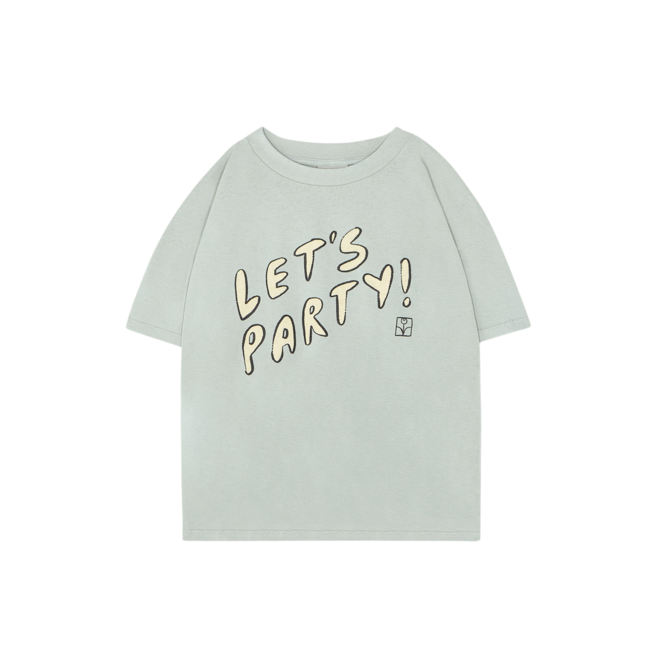 Lets Party Oversized Kids Tshirt - Blue