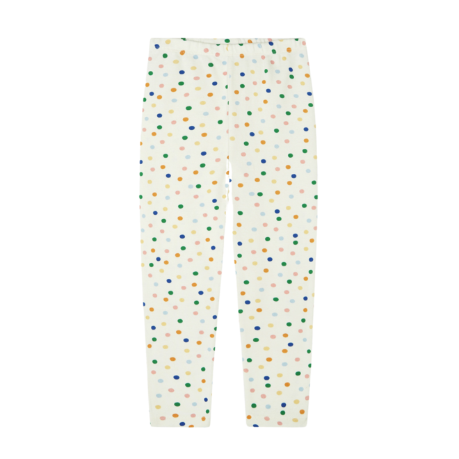 Dots Allover Kids Leggings - Ecru