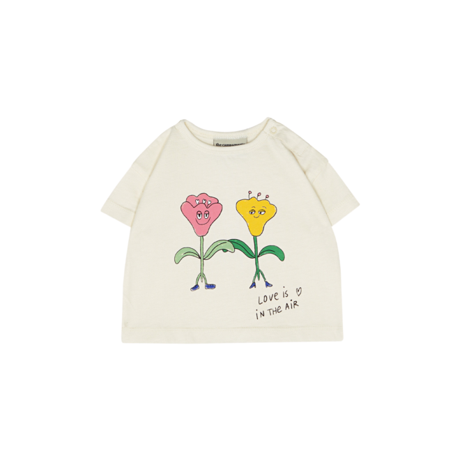 Love Is In The Air Baby Tshirt - Ecru