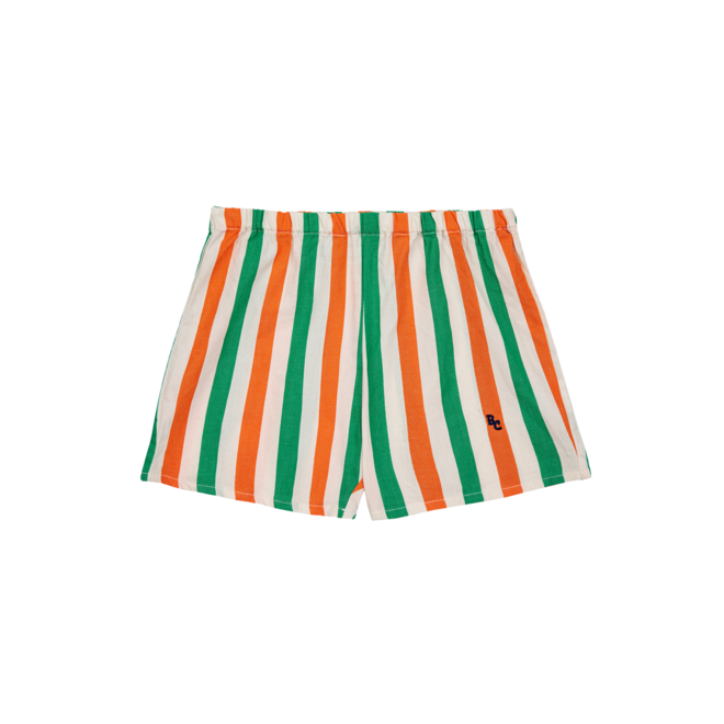 Baby Vertical Stripes Woven Shorts - Offwhite